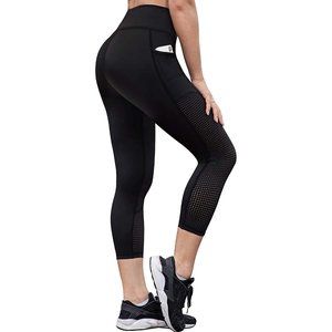 Ray Pose Black Capri Activewear Leggings